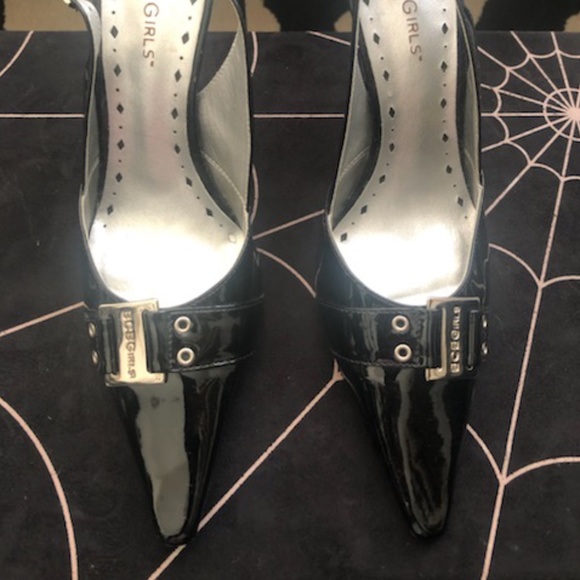BCB Shiny Black Shoes - Picture 1 of 3